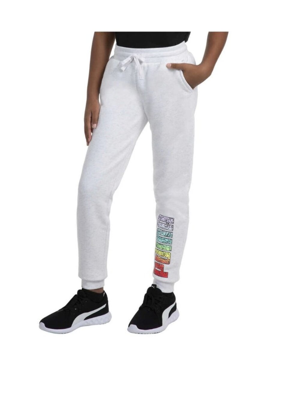 girl's jogger pants PUMA Logo size M L NEW